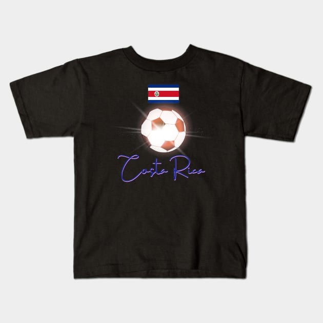 Costa Rica Soccer Lover Kids T-Shirt by SoLunAgua